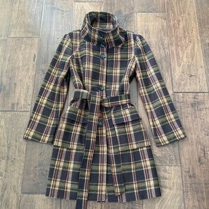 NEW Michael Kors Plaid Wool Coat Woman’s Large